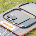 Panel solar portátil de 18 V impermeable al aire libre de 100W al aire libre
